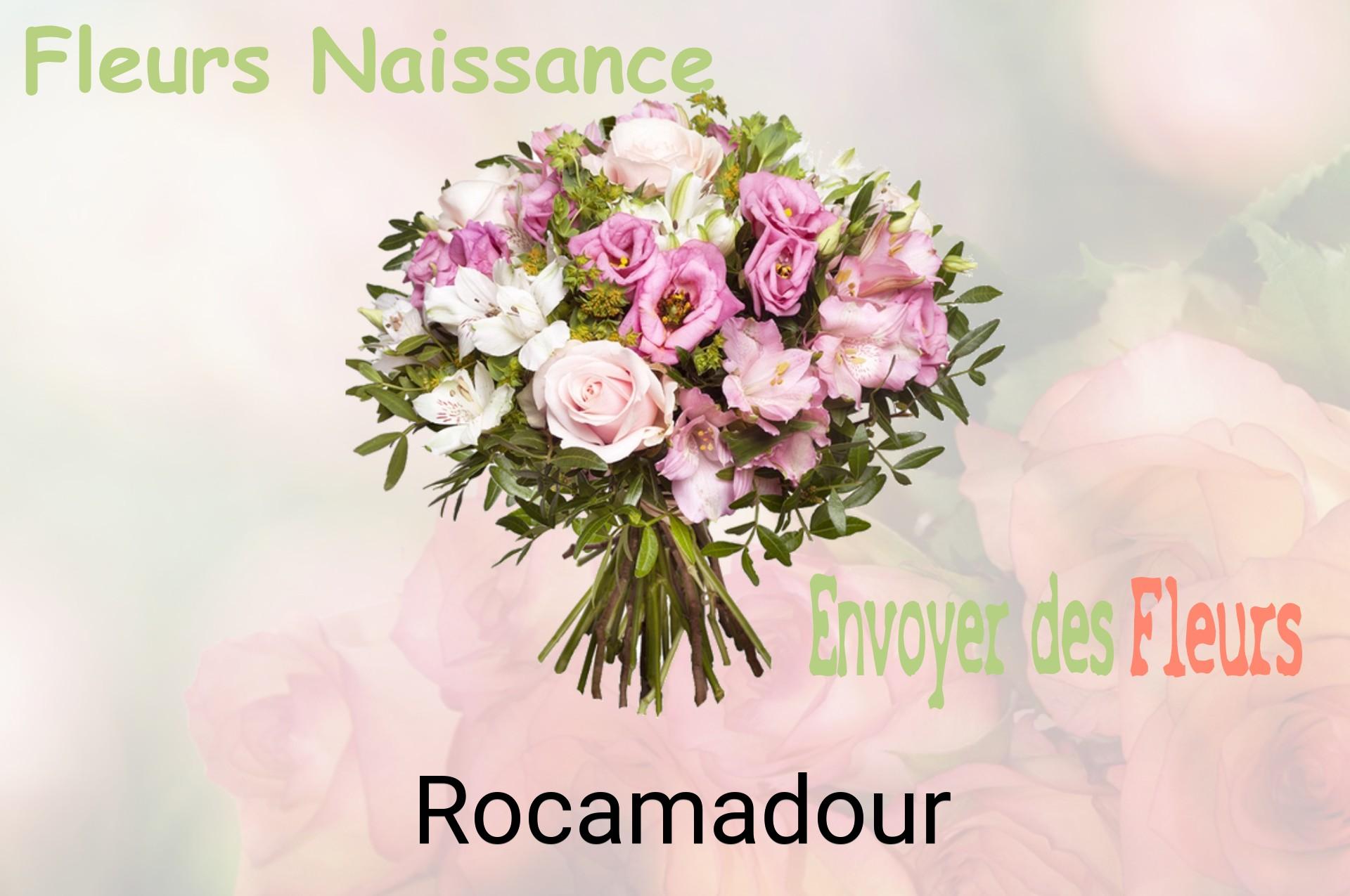 Bouquet de fleurs de naissance livré à Rocamadour